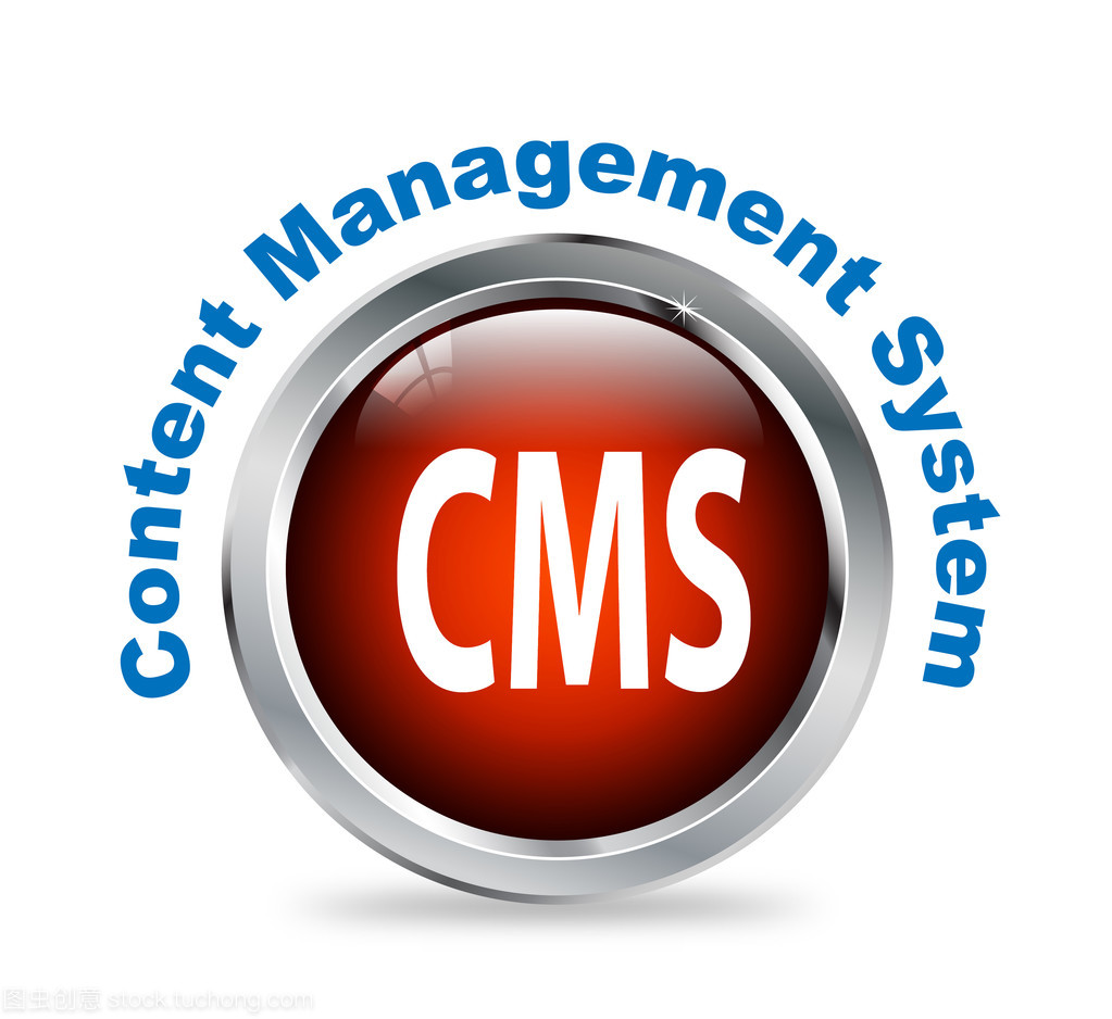 内容管理系统-cms 的圆形按钮