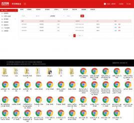 红色CMS后台模板_红色CMS网站后台管理系统模板iframe框架网站-素材火